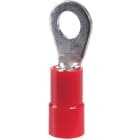 Klauke - Cosse pré-isolée rouge à plage ronde section 0,5 à 1,5mm² bornage M3