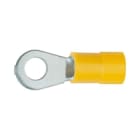 Klauke - Cosse pre-isolee jaune a plage ronde section 4 a 6mm2 bornage M6