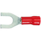 Klauke - Cosse pré-isolée rouge à fourche section 0,5 à 1,5mm² bornage M6