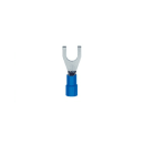 Klauke - Cosse pré-isolée bleue à fourche section 1,5 à 2,5mm² bornage M6