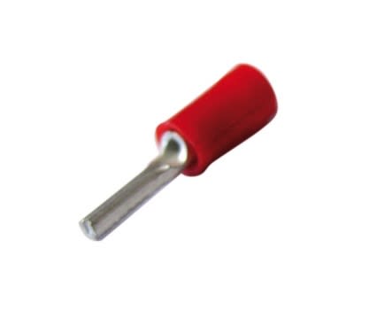 Klauke - Cosses fiches rouges pour conducteur de sections 0,5 à 1,5mm²