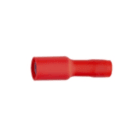 Klauke - Fiche ronde femelle rouge diamètre 4,0mm. Section: 0,5 à 1,5mm²
