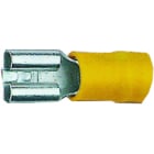 Klauke - Fiche femelle jaune pour languette plate de 6.3 x 0.8mm, section: 4 à 6,0mm²