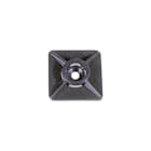 Klauke - Embase adhésive couleur noire pour colliers de largeur maxi 4,8mm.