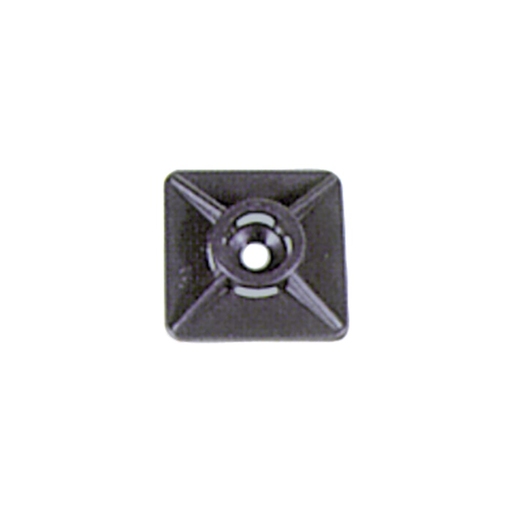 Klauke - Embase adhésive couleur noire pour colliers de largeur maxi 3,6mm.