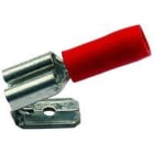 Klauke - Fiche plate femelle rouge avec derivation