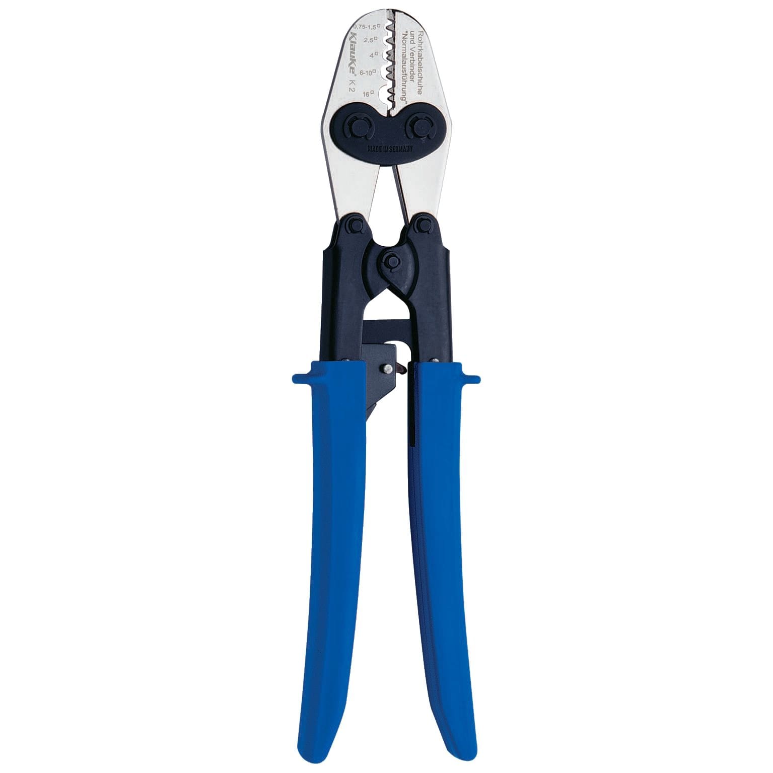 Klauke - Pince à sertir pour cosses et manchons tubulaires non isolées 0,75 - 16 mm²