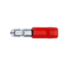 Klauke - Fiche ronde mâle rouge diamètre 4,0mm. Section: 0,5 à 1,5mm²