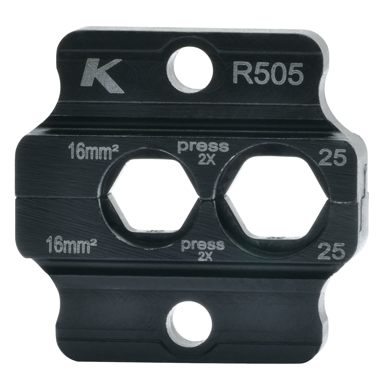 Klauke - Matrice pour cosses et manchons tubulaires cuivre  16 à 25mm²