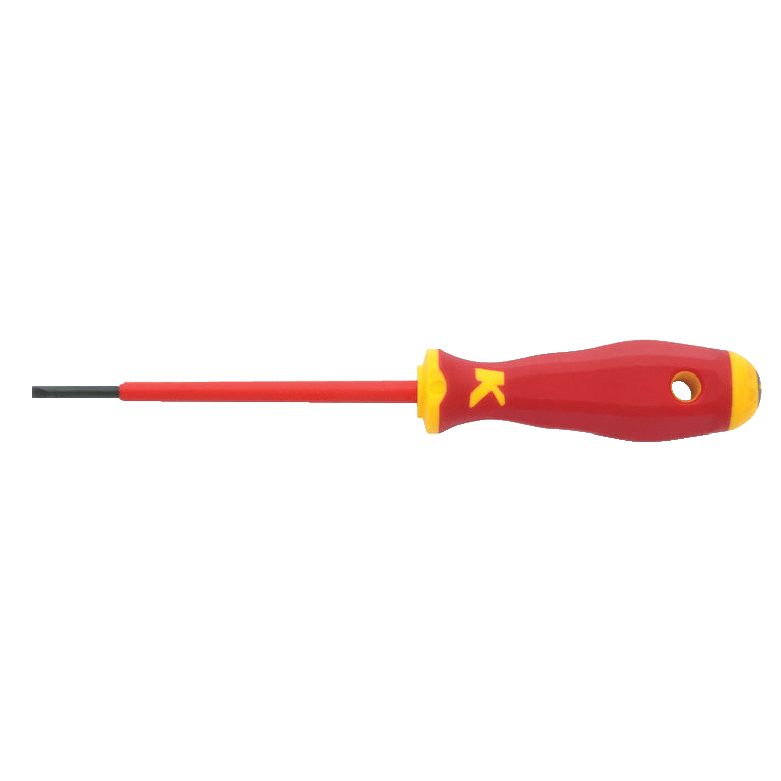 Klauke - Tournevis isolé 1000V, pour vis à fente, dimension 150 x 6,5 x 1,2 mm