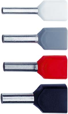 Klauke - Embout de câblage isolé noir pour 2 fils de 1,5² . Longueur:12mm