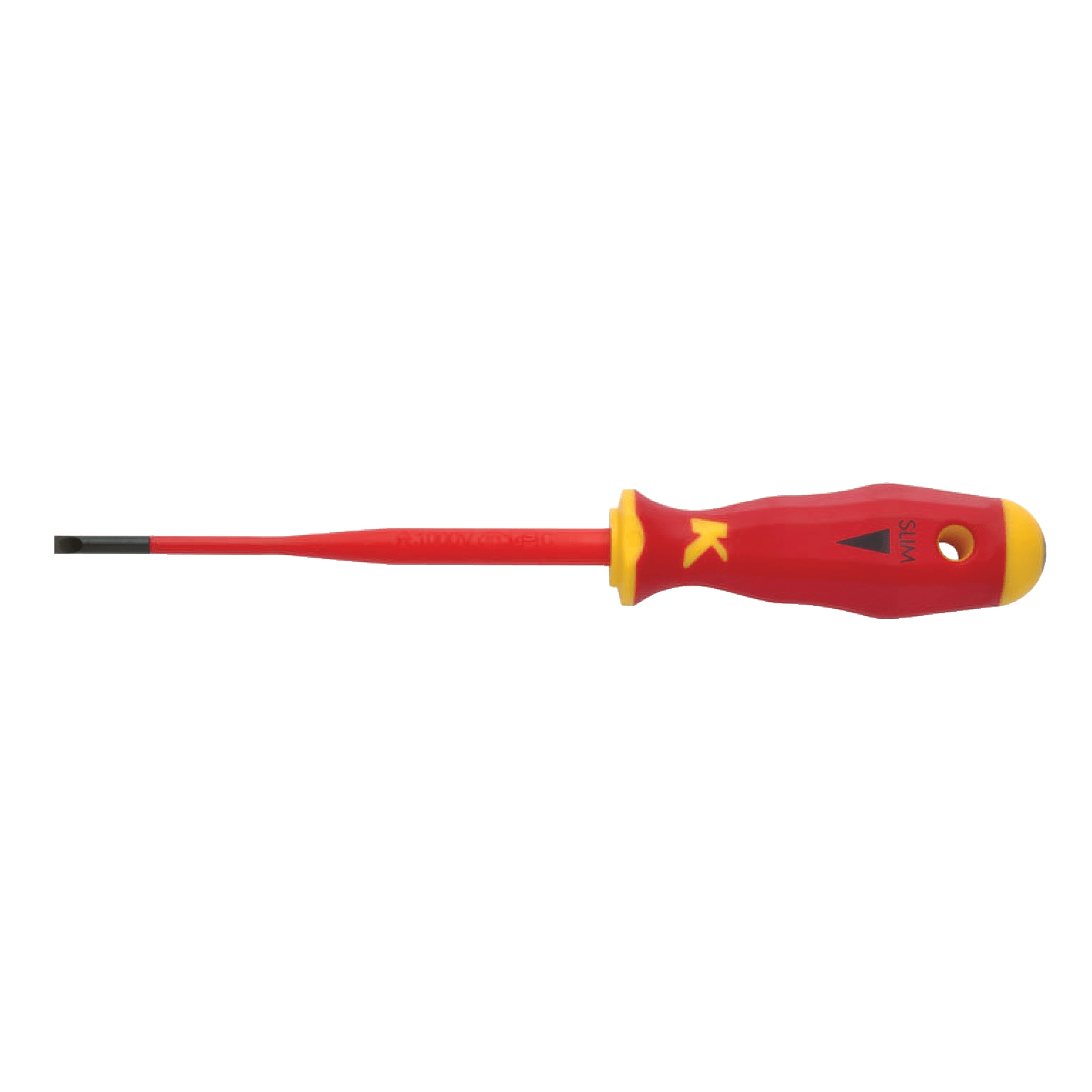 Klauke - Tournevis plats isolés 1000V, pour vis à fente 5,5x1,0mm, lame "SLIM"