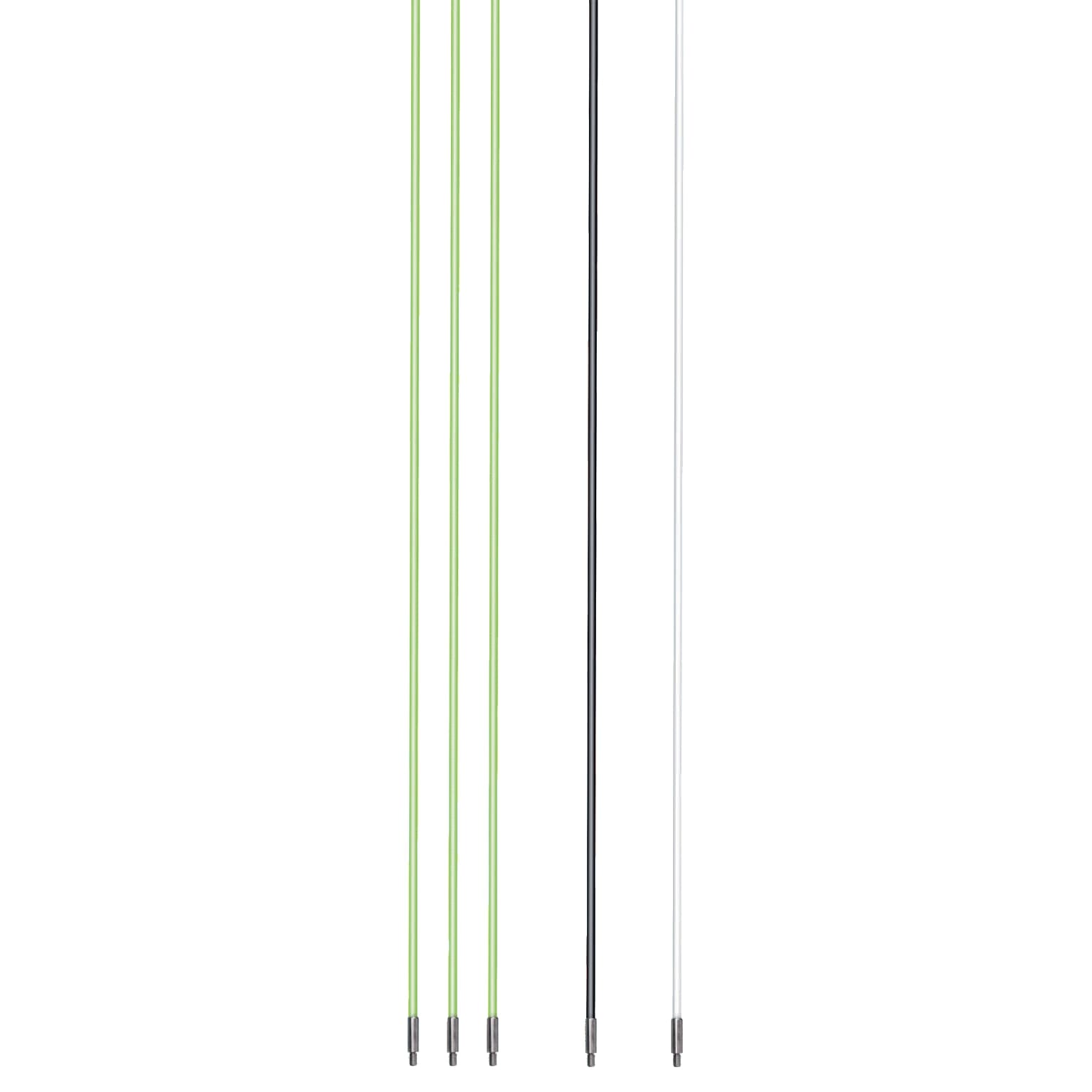 Klauke - Aiguilles de tirage composée de 5 éléments de 1m, avec 4 accessoires embouts
