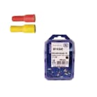 Klauke - Fiches rondes males rouges pour conducteur de sections 0,5 à 1,5mm²