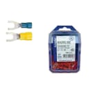 Klauke - Cosse pré-isolée rouge à fourche section 0,5 à 1,5mm² bornage M6