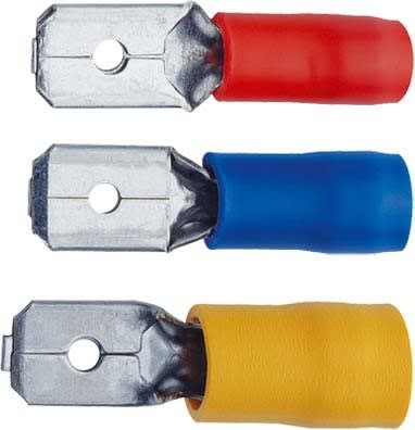 Klauke - Fiche plate male jaune 6.3x08mm