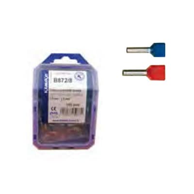 Klauke - Boite de 300 Embout de câblage isolé 2x0.75 bleu