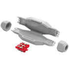 Klauke - BETTY 4 - mini boite de jonction, IP68, gris avec 2 entrées et connect. 5X4 mm2