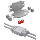Klauke - BOB4 - MINI JOINT IP68, gris, avec 4 entrées et connecteurs 3x4mm²