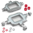 Klauke - FOX BOX - Mini boite de jonction, IP68, 3 entrées pour câbles et tube ISO16à32