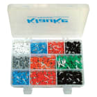 Klauke - Boite d'assortiment d'embouts pré-isolés, 10 références, 1400 pièces