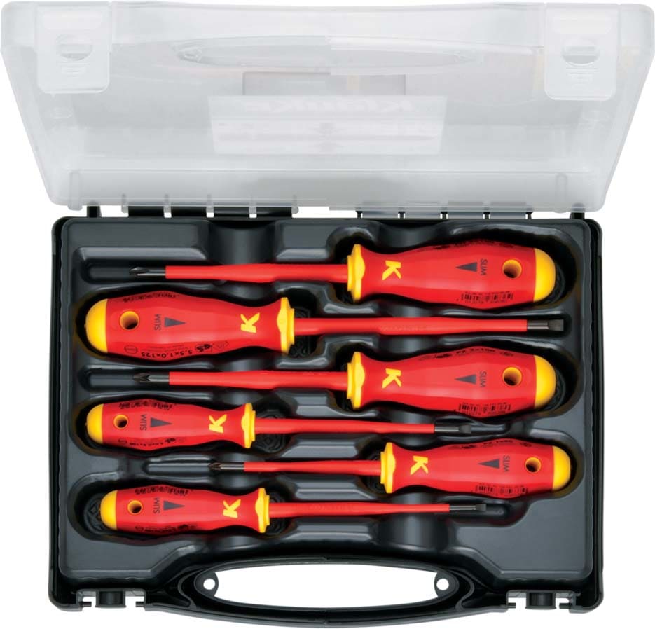 Klauke - Sélection de 6 tournevis isolé, SLIM