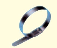 Klauke - Colliers en inox 302/304, dimensions: 4,6 x 201 mm, ø maxi de serrage 51 mm.