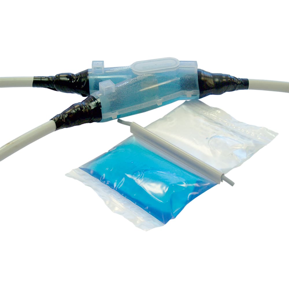 Klauke - Bte de jonct. de dérivation avec sachet de "Magic Gel" à couler, dim. 315x115mm