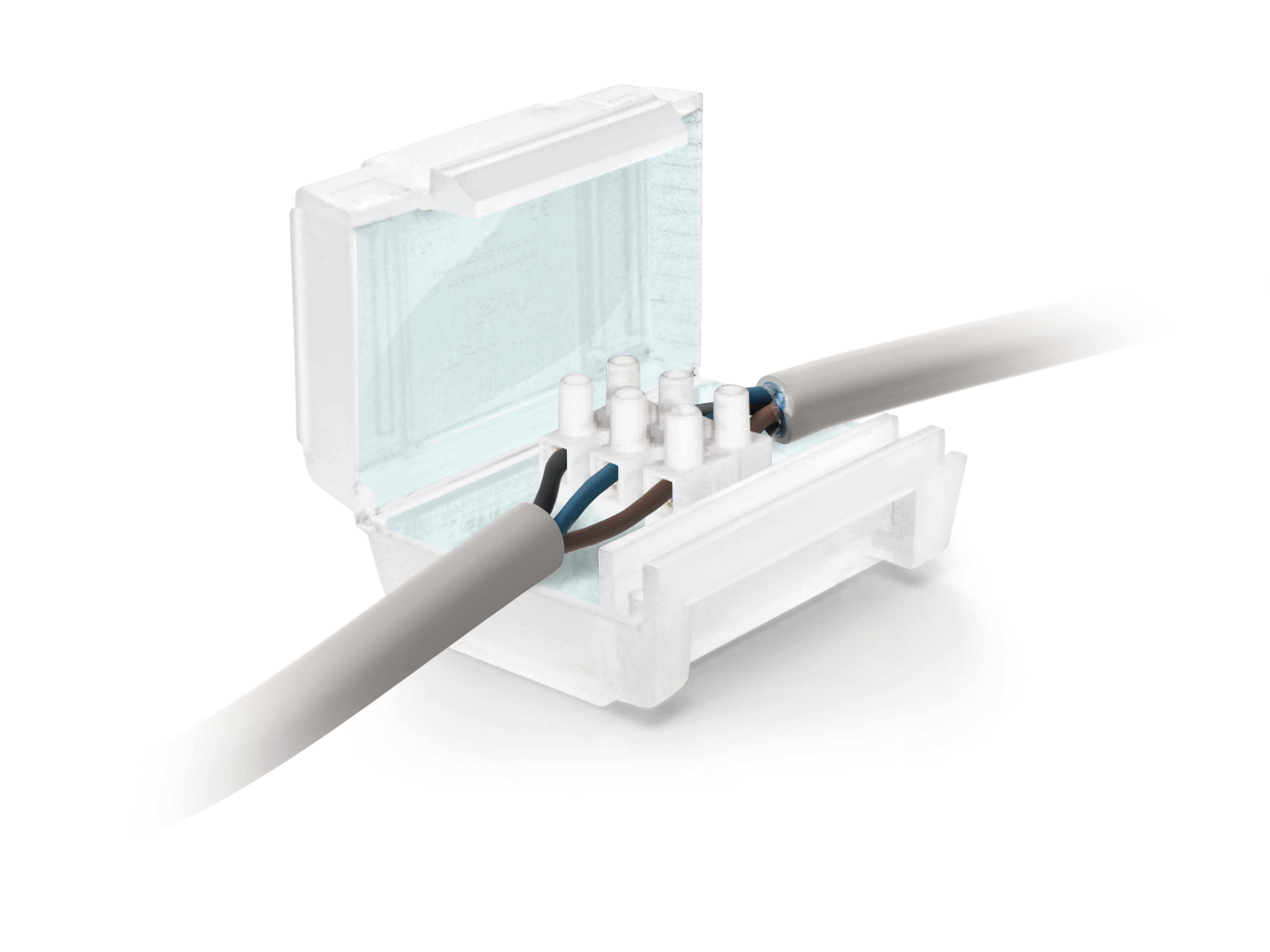 Klauke - Boite avec de gel pour connection 2 x 4mm². dim 61x35x28 mm