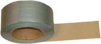 Klauke - Ruban toilé lisse gris composé de pvc plastifié tissé dimension : 50mmx50m