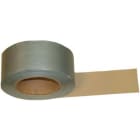 Klauke - Ruban toilé lisse gris composé de pvc plastifié tissé dimension : 50mmx50m