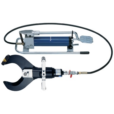 Klauke - Cisaille coupe câble hydraulique avec pompe à pied, diamètre maxi 120 mm