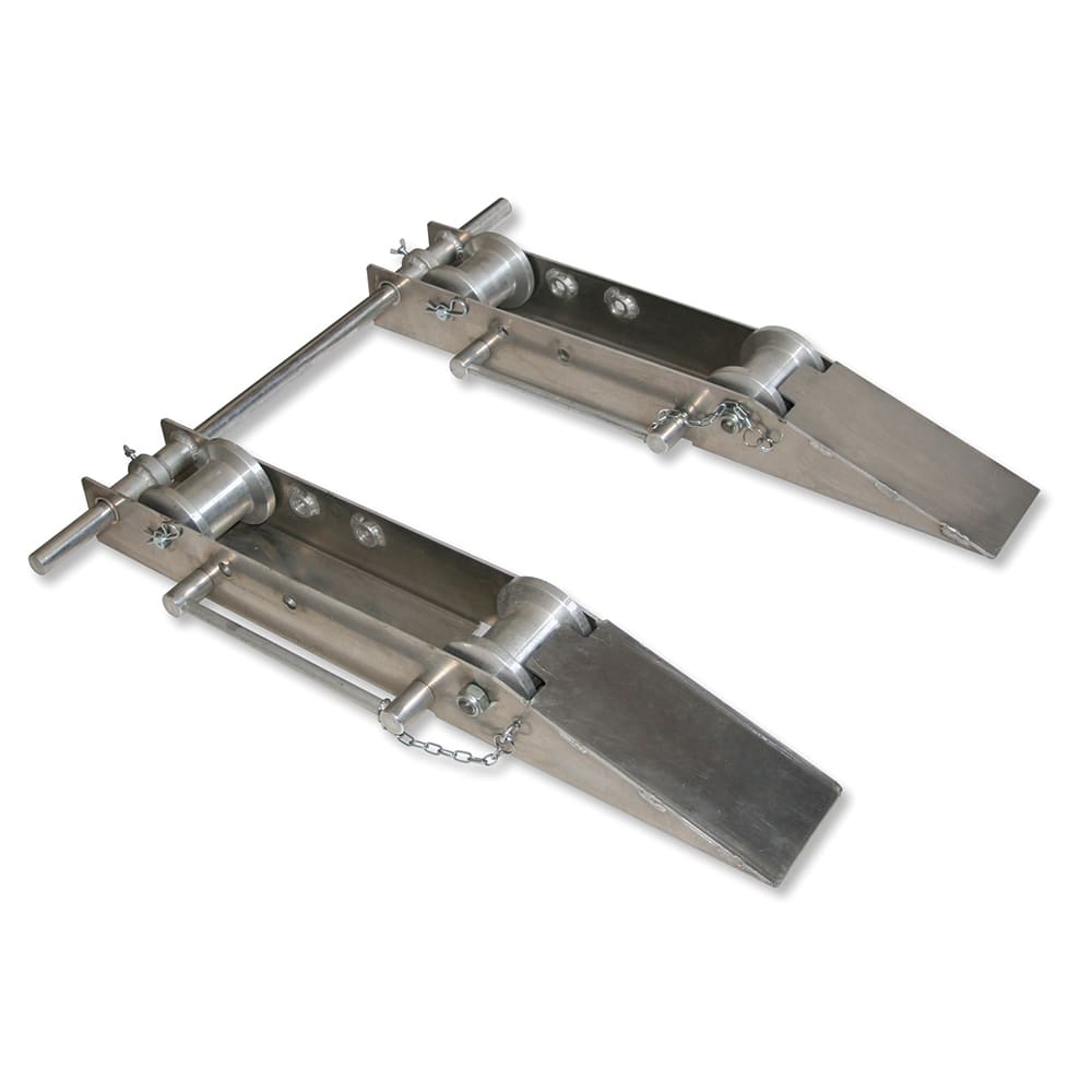 Klauke - Derouleur de touret ajustable en acier galvanise compose d'un rail a rouleaux