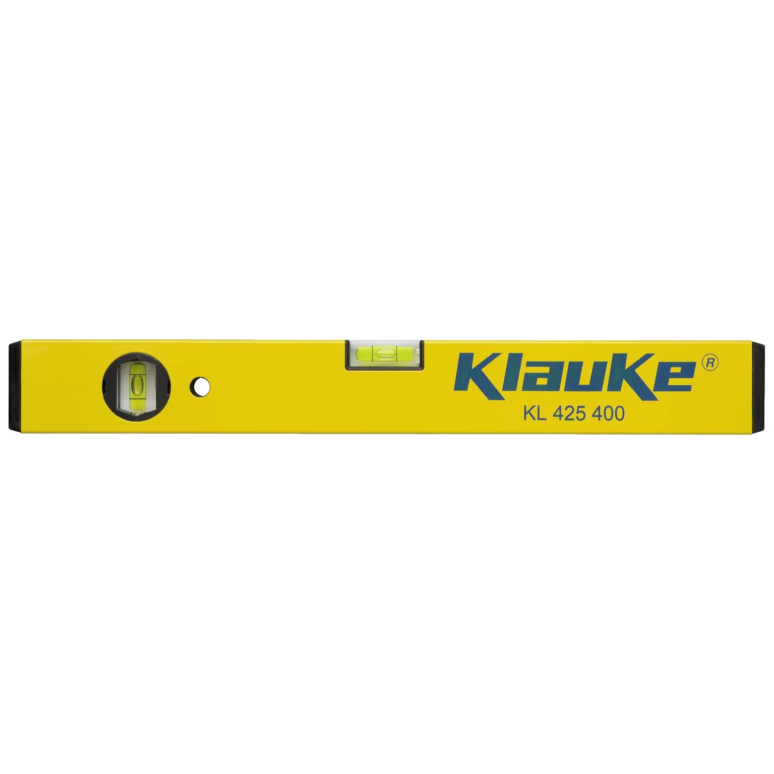 Klauke - Niveau à bulles en alu avec niveau vertical et horizontal dim 400 x 40 x 15 mm