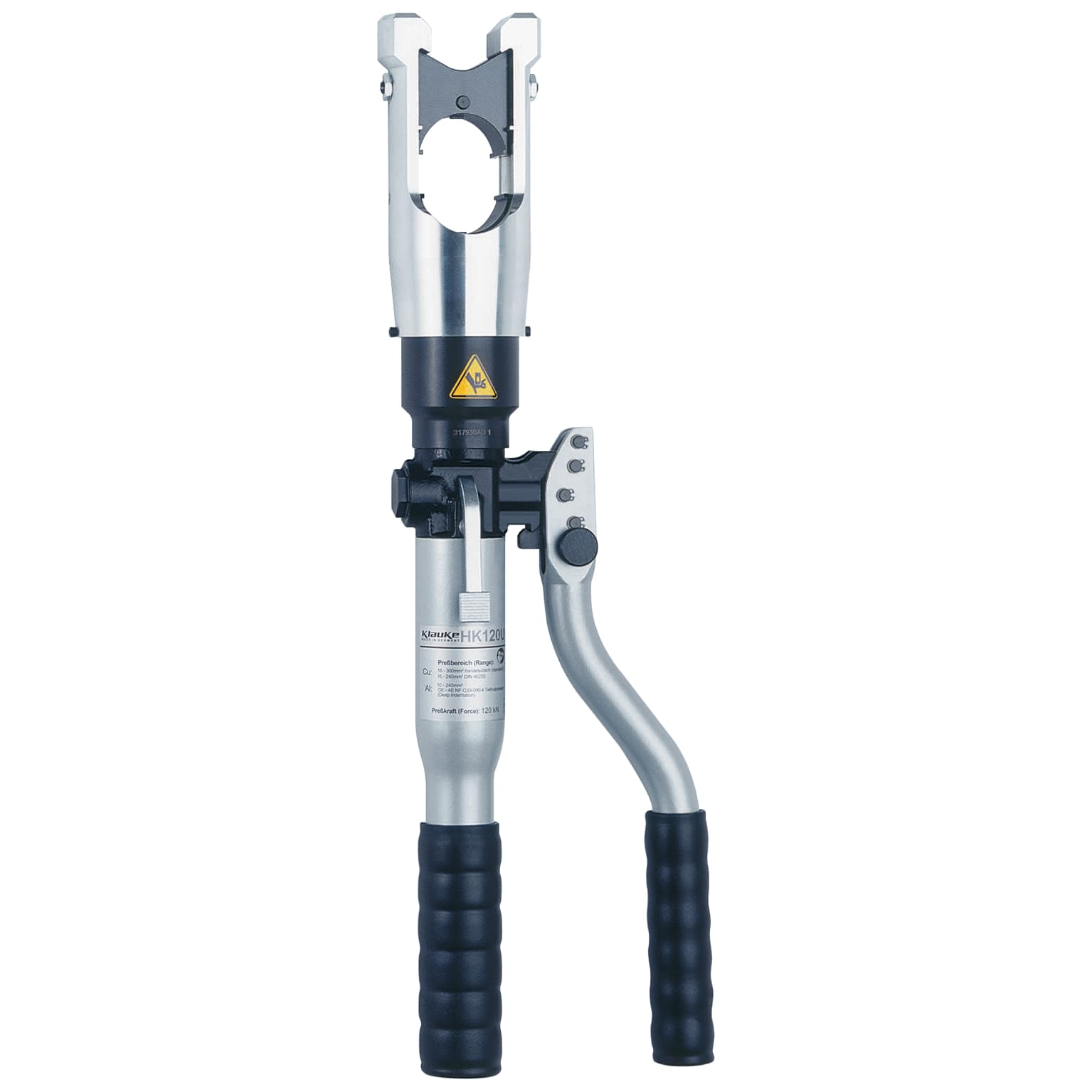 Klauke - Presse de sertissage hydraulique manuelle de 6 à 400 mm² - tête en forme de "U"