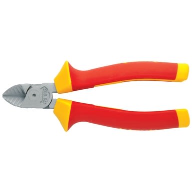 Klauke - Pince coupante diagonale isolée 1000V, manches bi-matière, dimension 180 mm