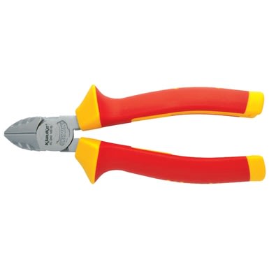 Klauke - Pince coupante diagonale isolée 1000V, manches bi-matière, dimension 145 mm