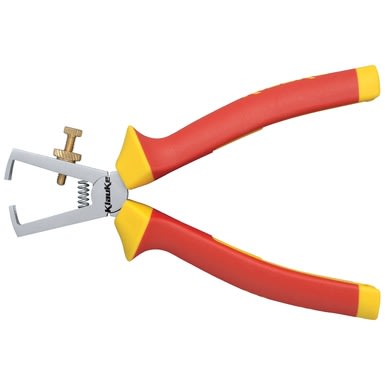 Klauke - Pince à dénuder isolée 1000V, avec ressort d?ouvert, coupe en "V", dim. 160 mm