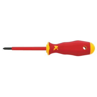 Klauke - Tournevis isolé 1000 V pour vis cruciforme Pozidriv PZ2, long. de la lame: 100mm