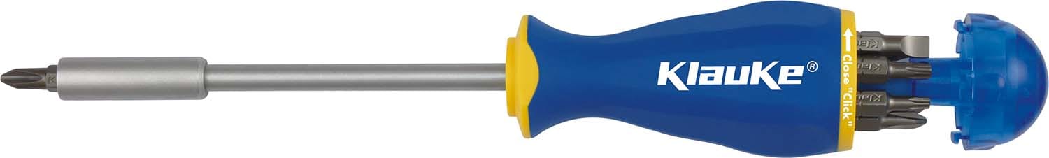 Klauke - Tournevis avec magasin de 8 embouts