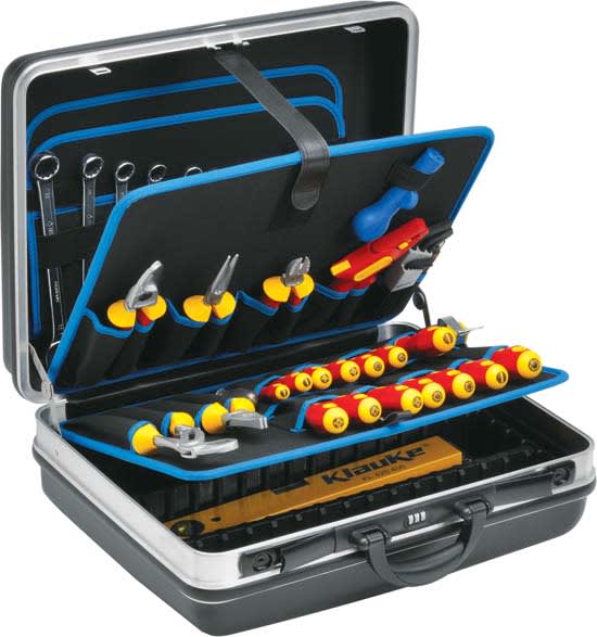 Klauke - Valise avec une selection de 33 outils dimension 495 x 420 x 200 mm