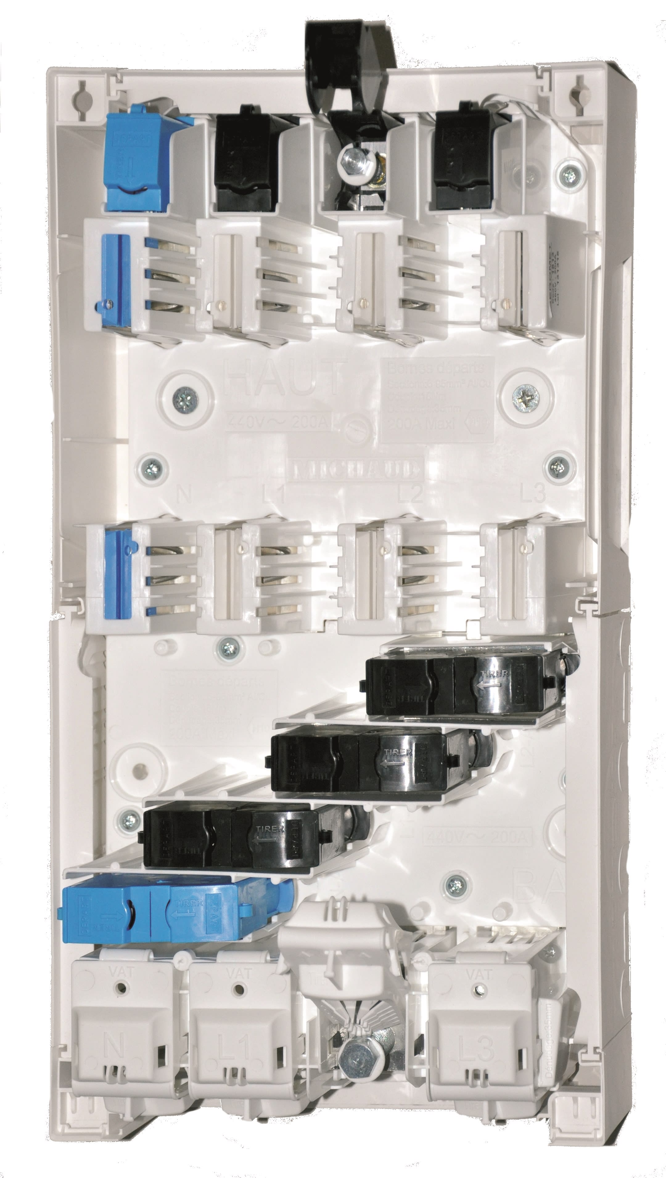 Beromet - COFFRET COUPE-CIRCUIT 200A SPCM+CORNET+2 DEPARTS 95MM2