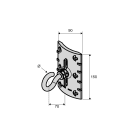 Sicame - Connecteur Séparable 250A droit avec Raccords à Serrage Mécanique