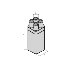 Sicame - Tête de câble thermorétractable pour câble de réseau 240mm².