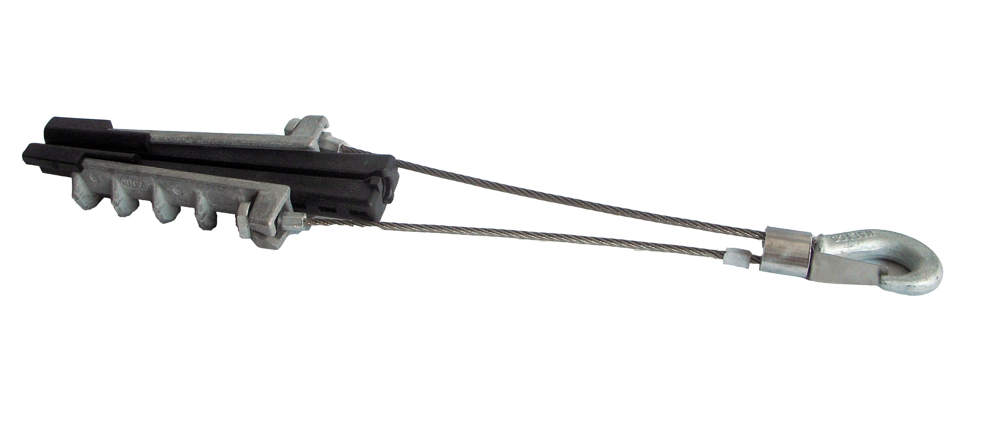 Sicame - Pince ancrage synth avec crochet réseaux torsadés porteur 50 à 54 tenue 1500daN