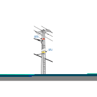 Sicame - Lien signalisation rouge support commun EDF 1,2m