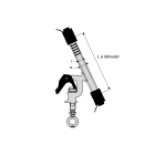 Sicame - Connecteur TST HTA à anneau 25 à 120mm² pour ponts gainés sertis 148mm²
