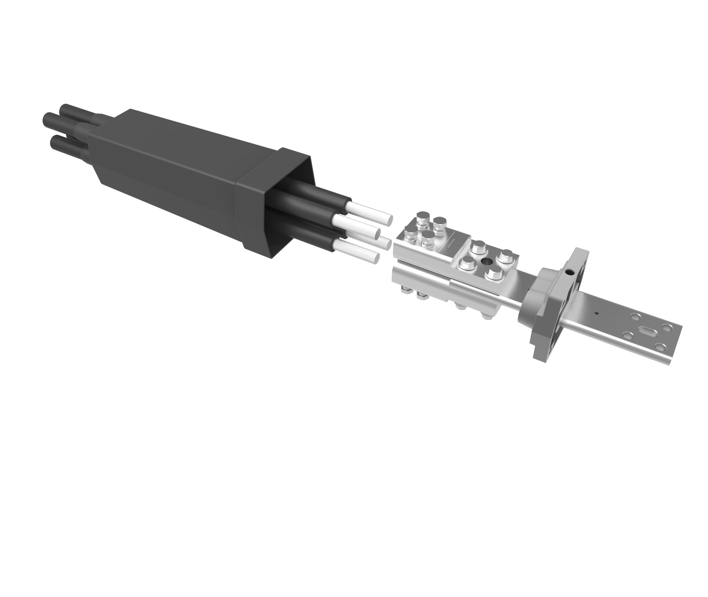 Sicame - Kit 1 cosse RSM double courte 240mm², protection IP2X et visserie