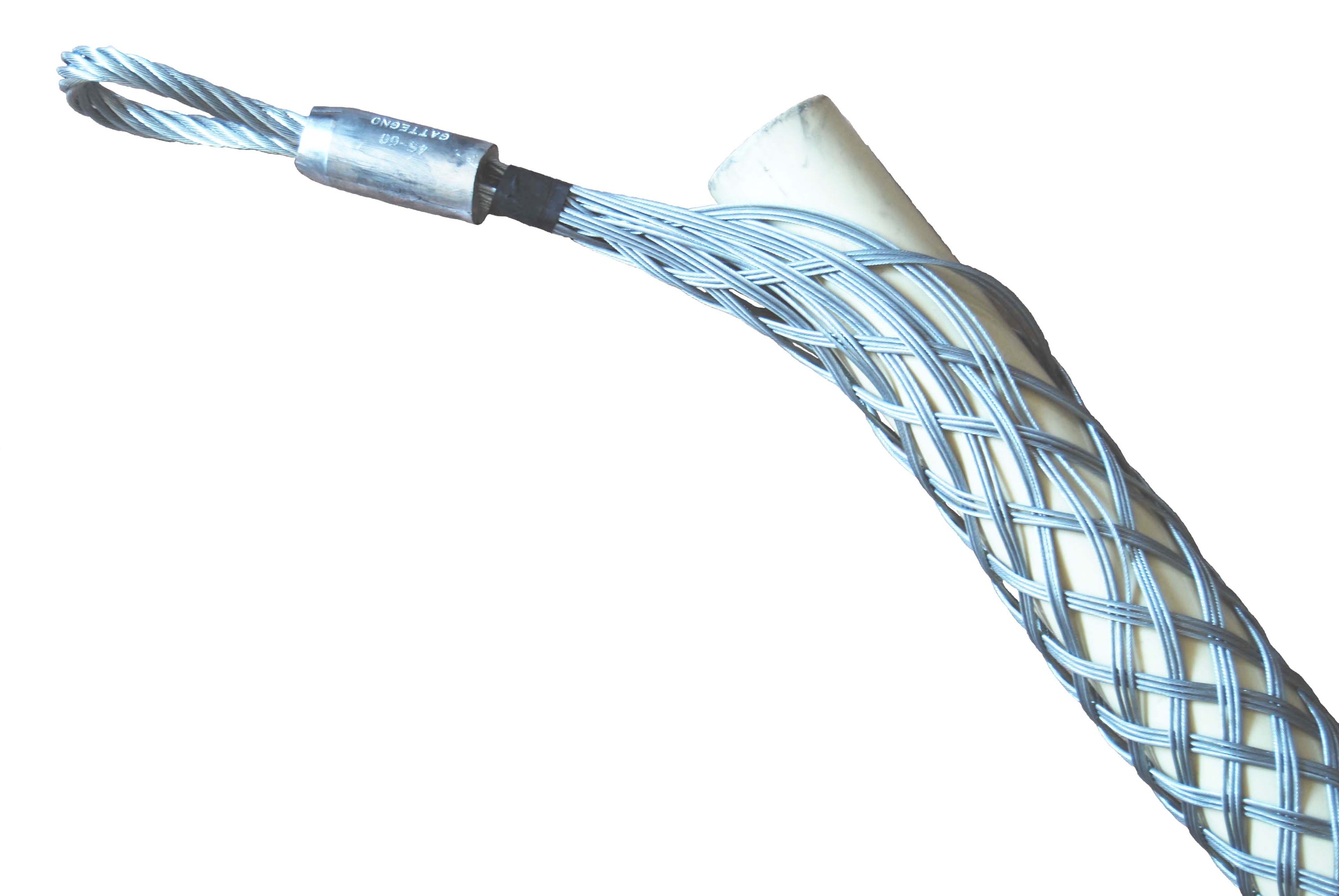 Sicame - Tire-câble acier galva manchonné simple boucle déportée diam 45 à 60mm - 3300daN