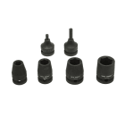 Sicame - Douille hexagonale mâle de 6 mm sur plats carré 1/2 visseuse à choc